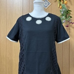 ブラックレースTシャツ
