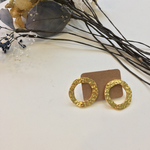 ゴールドサークルピアス/シンプル