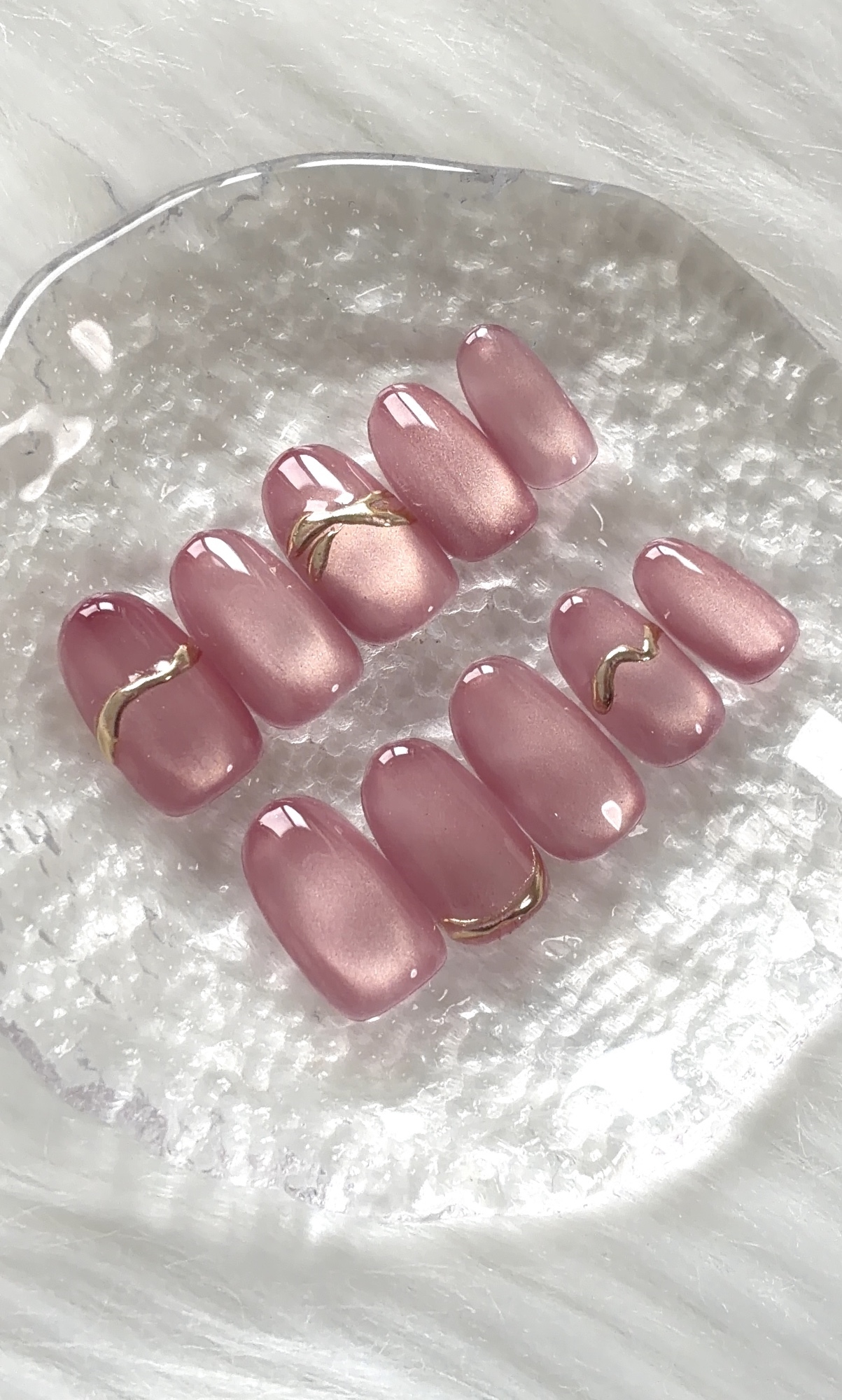 マグネット×ニュアンス🩷 ピンクネイル マグネットネイル ローズ ちゅ