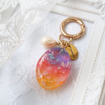 742.空色カラビナキーホルダー　ひととき