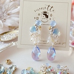 Blue glass mini charm