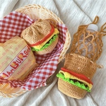 ハンバーガーの巾着ボトルホルダー