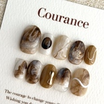 No.39 コーヒーフロートニュアンスネイルチップ