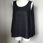 【SALE】バックレースノースリーブ   ブラック