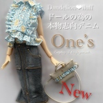 5/25 入荷　 ¥2650  本格デニムシリーズ　 22cmドール服　