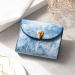 flap mini wallet [ MARGOT FOG / Turchese ] オコシ金具 ver. ミニ財布 コンパクトウォレット