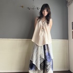 いつもの服をこれで変える！ヒップスカーフ　白