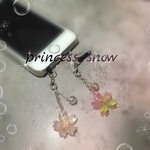桜 イヤホンジャック(スマホピアス) 2色