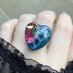 〜宝石の海ハート💎リング〜
