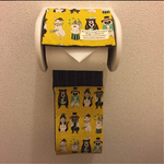 北欧サーカス黄＊トイレットペーパーカバー