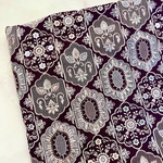 108cm×50cm  インド刺繍生地　ボルドー