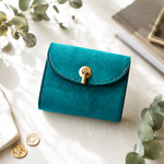 flap mini wallet [ ターコイズ ] オコシ金具 ver. ミニ財布 コンパクトウォレット