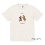 【XLサイズ】Take my hands corgi Tシャツ