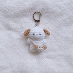 いぬポシェットつきのわんこ　キーホルダー