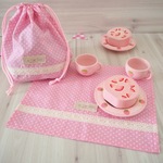 入園・入学＊女の子用お弁当袋とランチョンマットのセット （ピンク）
