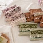 インド刺繍×韓国っぽ 子供 大人 【ポケットティッシュケース】チューリップ プレゼント お揃い 一点物 再販なし
