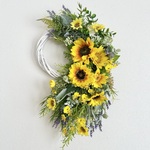 Sunflower halfwreath「受注制作」