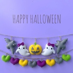  ＊*送料無料*＊ ハロウィン＆ハート ＊* ガーランド ☆ フェルト   