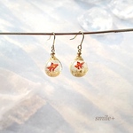 小さな金魚すくいピアス / イヤリング