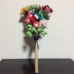 ちりめん細工・迎春熊手の飾り