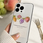 R115見てるよ？フルーツ畑　韓国風  フルーツキャラクター   スマホケース　透明　クリアケース　iPhoneケース　Androidケース