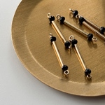 2pcs)4358)コネクター)gold & black)#1g