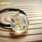 ルチルクォーツのあめ玉ヘアゴムmarry.c's handmadeaccessory