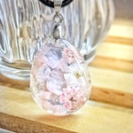 ローズクォーツ～*しずくネックレスmarry.c's handmadeaccessory