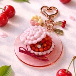 さくらんぼシャルロットケーキキーホルダー🍒
