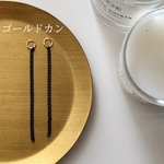 4pcs)4189)チェーン)gold black)#2g