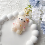 ①お花をまとったくまさん🧸💐お花のぼうし👒ピンク
