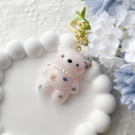 ③花をまとったくまさん🧸💐お花のぼうし👒カラフルなお花