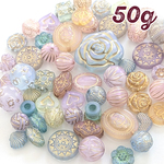 アクリルビーズミックス 50g（カラフル）ab-539