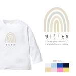 NEW!!【メール便無料】名入れ 長袖Tシャツ   [ にじ ( 虹 )] 