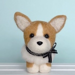コーギーの羊毛フェルト　犬