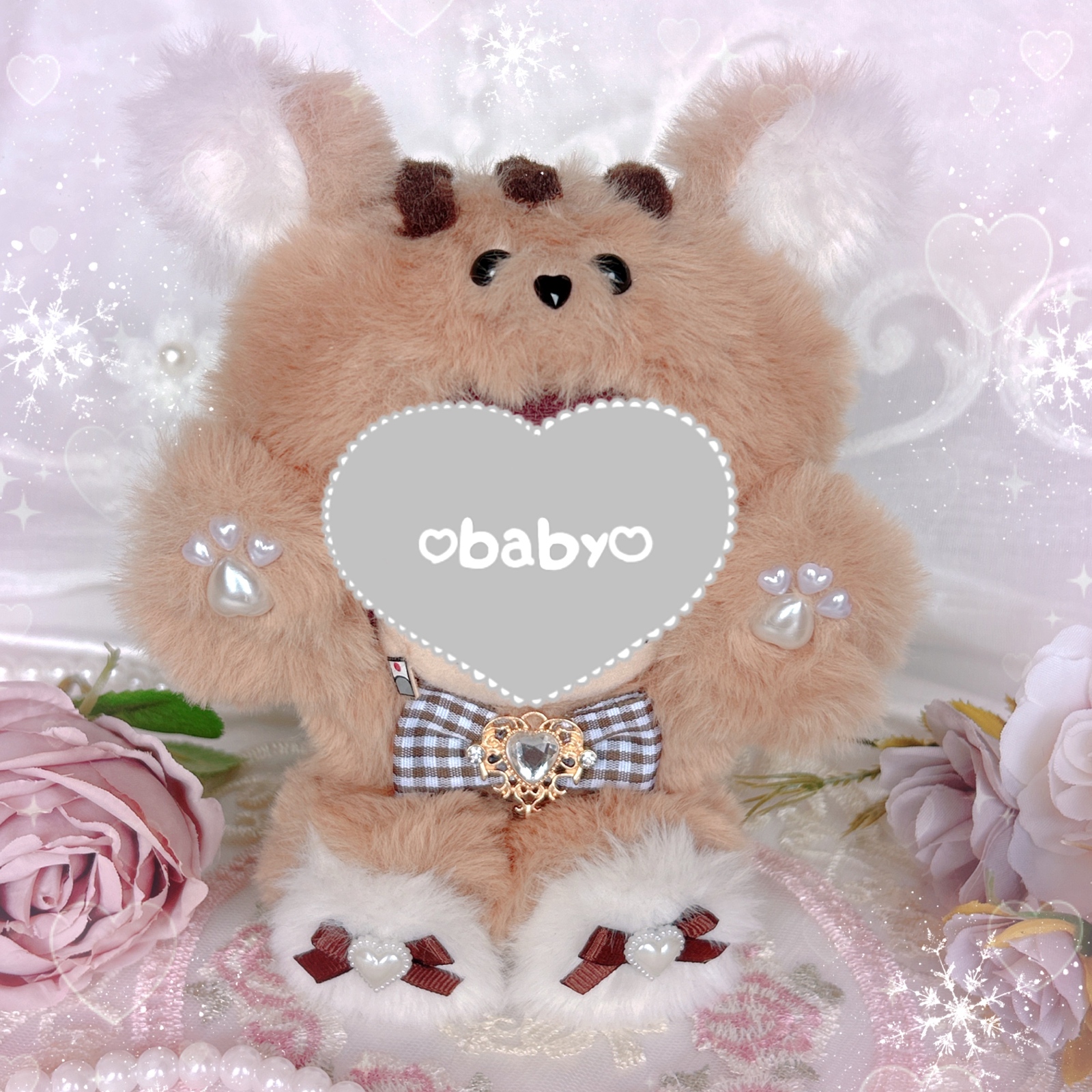 人気No.1】チェックくま♡ ぬい服♡ 着ぐるみ♡ - ♡*.推し活グッズ