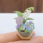 ミニチュア　すずらんアレンジメント　ハンドメイド