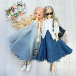 レース　ノーカラー　ジャケット　のみ　ワンピース　ジャンパースカート　ピュアニーモ　リカちゃん　　ワンピース　ドール　