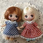 ハンドメイド ぷちリカちゃんサイズの服　ワンピース ２点 セット no. 70