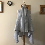 ベルギーLibeco社ストライプリネンで作ったブランケットジレ