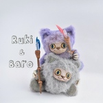 部族のRukiとBaro〜ぬいぐるみ〜