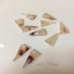 大人気べっ甲シリーズの新型発売♡べっ甲柄パーツ♡ベージュ♡二等辺三角形♡秋冬素材