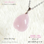 💕愛の天然石ネックレス💫✨Silver925Top✨一点物❗️