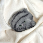 ぽてころ猫のぬいぐるみキーホルダー | ネル