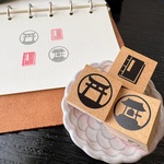 ラバースタンプ 御朱印巡り 3点セット｜手帳に灯る鐘楼と鳥居｜巡った日を一捺し