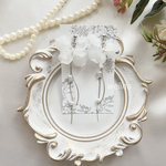 《シルバー》  フラワー パール 花びら イヤリング ピアス 花 ゴールド ブライダルアクセサリー お呼ばれ ウェディングドレス ウェディングフォト フォーマル セレモニー アレルギー対応 変更無料