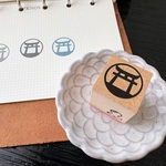 ラバースタンプ 神社｜単品｜20mm角 手帳サイズ