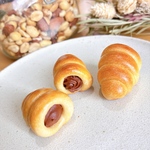 本物のパンでできた チョココロネ (マグネットorブローチ)