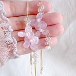 No.726 ベビーピンクhydrangeaブレスレット　紫陽花　