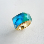 Oriental ring［Lake］／色箔リング